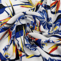 Woven Rayon Poplin Print Fabric Good Handfeeling